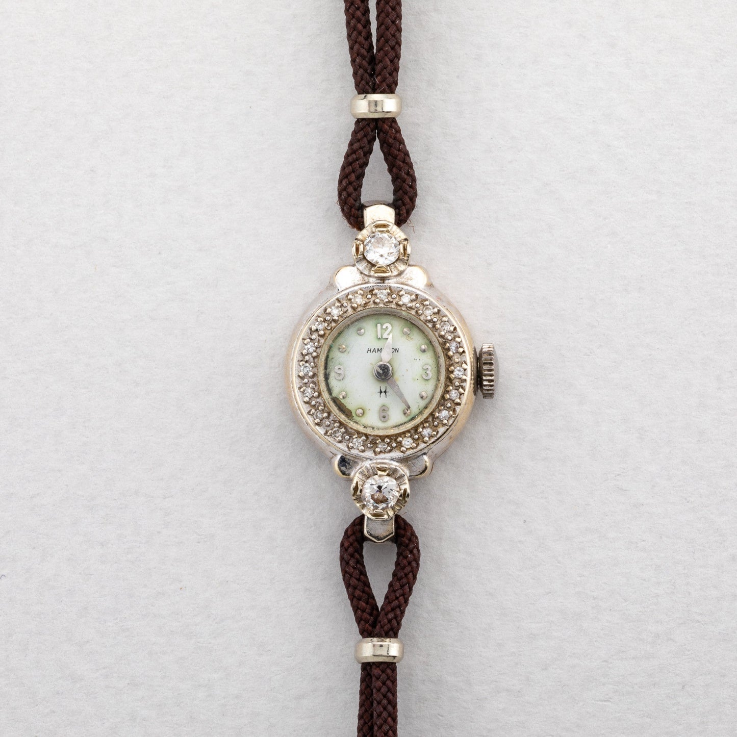 Ceas de dama vintage cu diamante naturale - Accesorii Femei