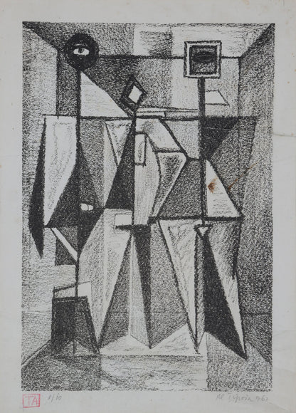 Alexandru Tzipoia Compozitor cu Instrumente Muzicale - Grafica