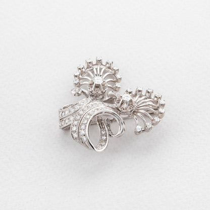 Brosa eleganta cu diamante naturale - Brosa