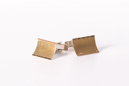 Butoni din argint aurit Art Deco barbat - Accesorii Barbati
