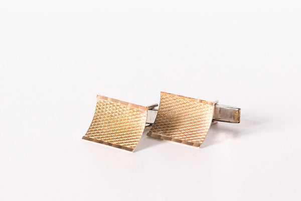 Butoni din argint aurit Art Deco barbat - Accesorii Barbati