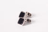 Butoni din argint cu onix Art Deco barbat - Accesorii Barbati