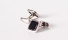 Butoni din argint cu onix Art Deco barbat - Accesorii Barbati