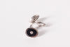 Butoni din argint cu onix negru si diamante barbat - Accesorii Barbati