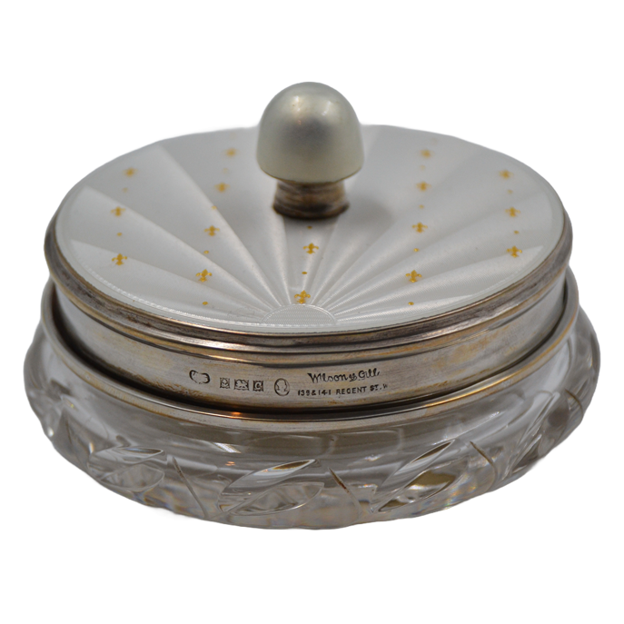 Caseta din cristal, argint - TreasureTrove