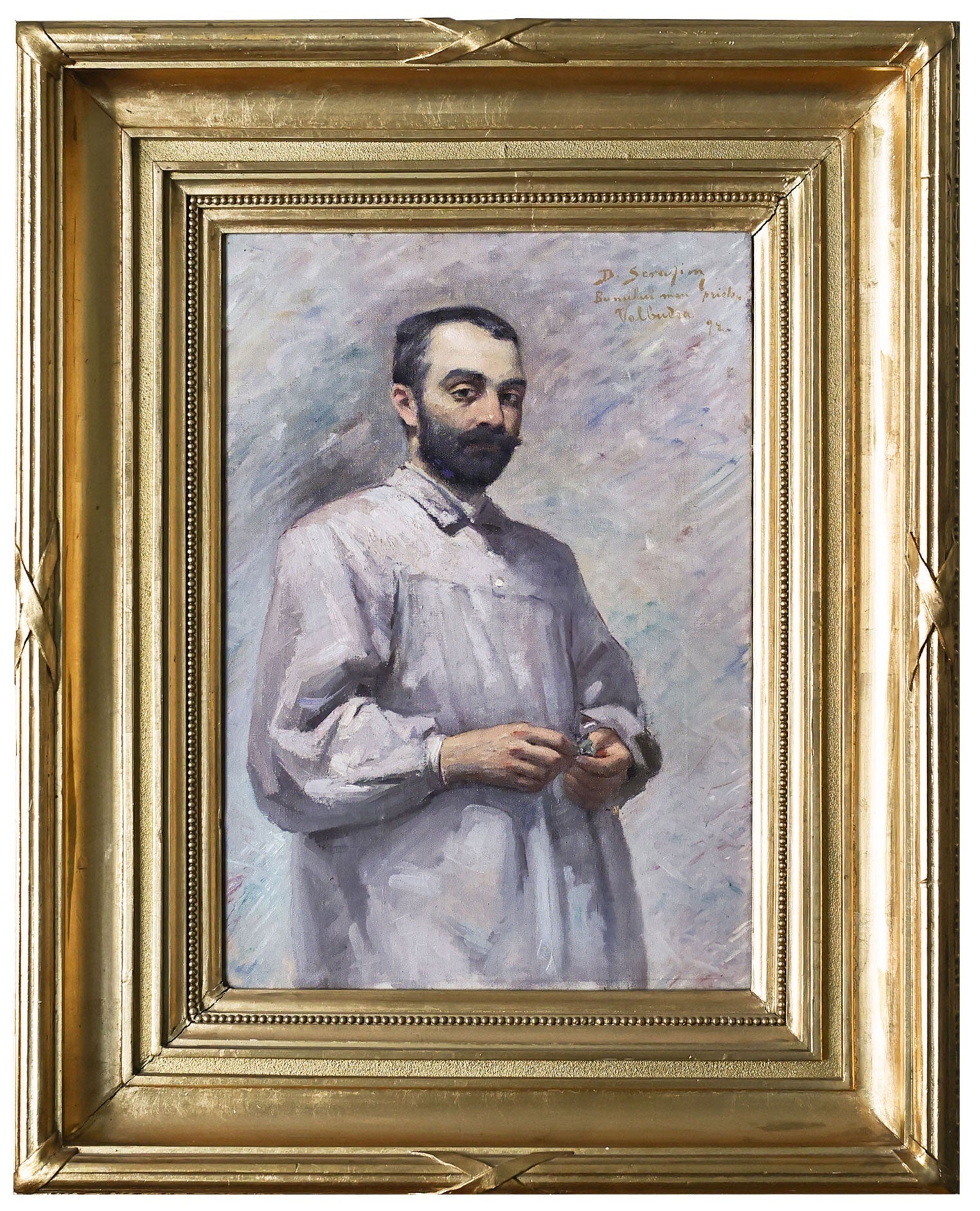 Dimitrie Serafim Portretul sculptorului Stefan Ionescu-Valbudea - Pictura