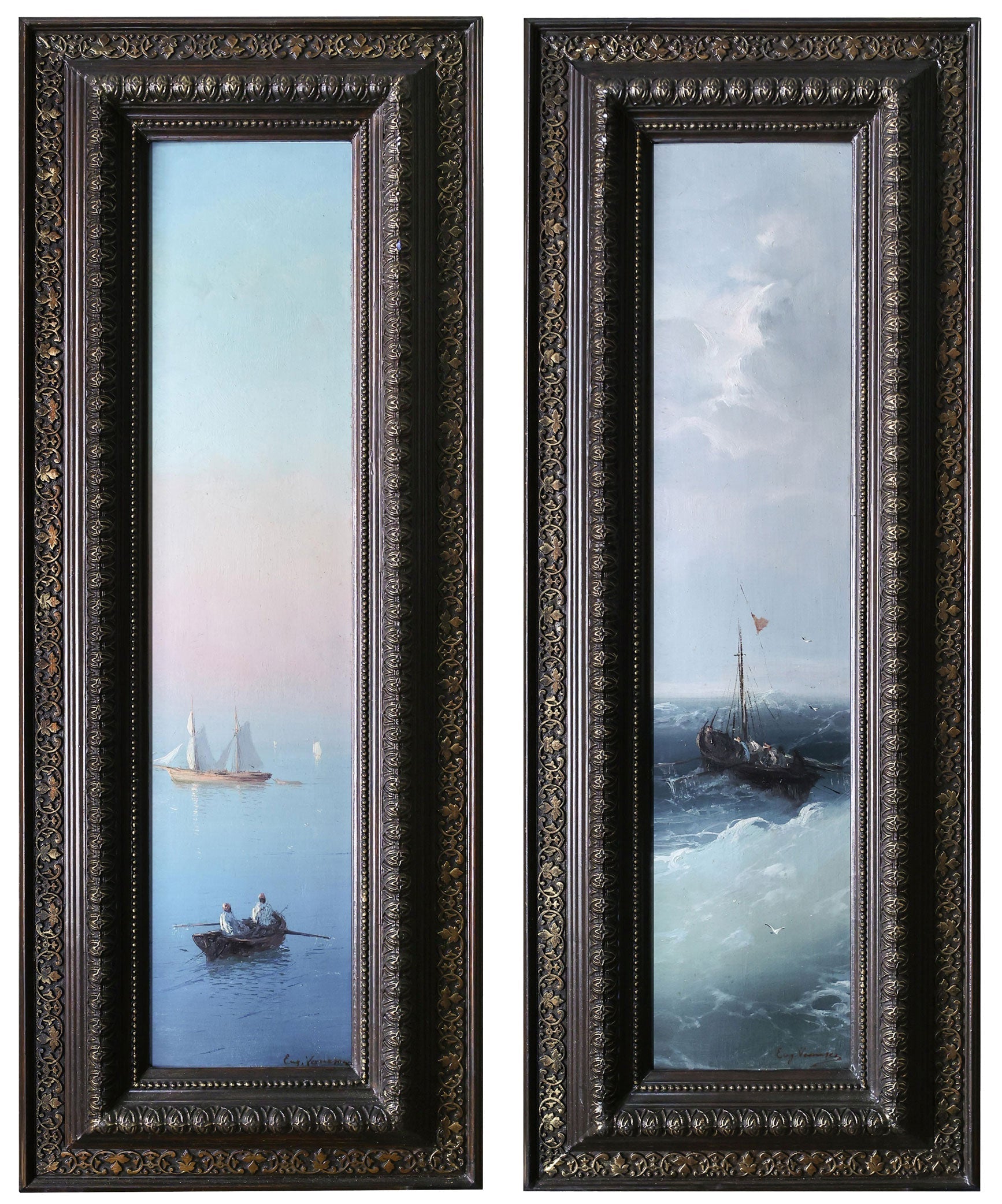 Eugen Voinescu Marine (pereche de tablouri) - Pictura