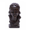 Sculptura din bronz, G. S. POPOIU, FEMEIE ZÂMBIND - TreasureTrove