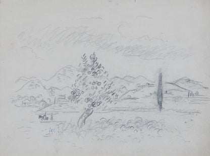 Henri Catargi Peisaj - Grafica
