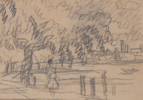 Henri Catargi Schita de Peisaj - Grafica