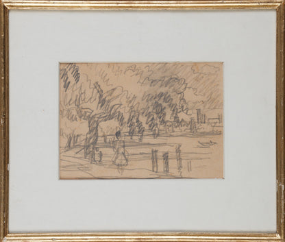 Henri Catargi Schita de Peisaj - Grafica