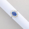 Inel cu safir si diamante naturale - Inel