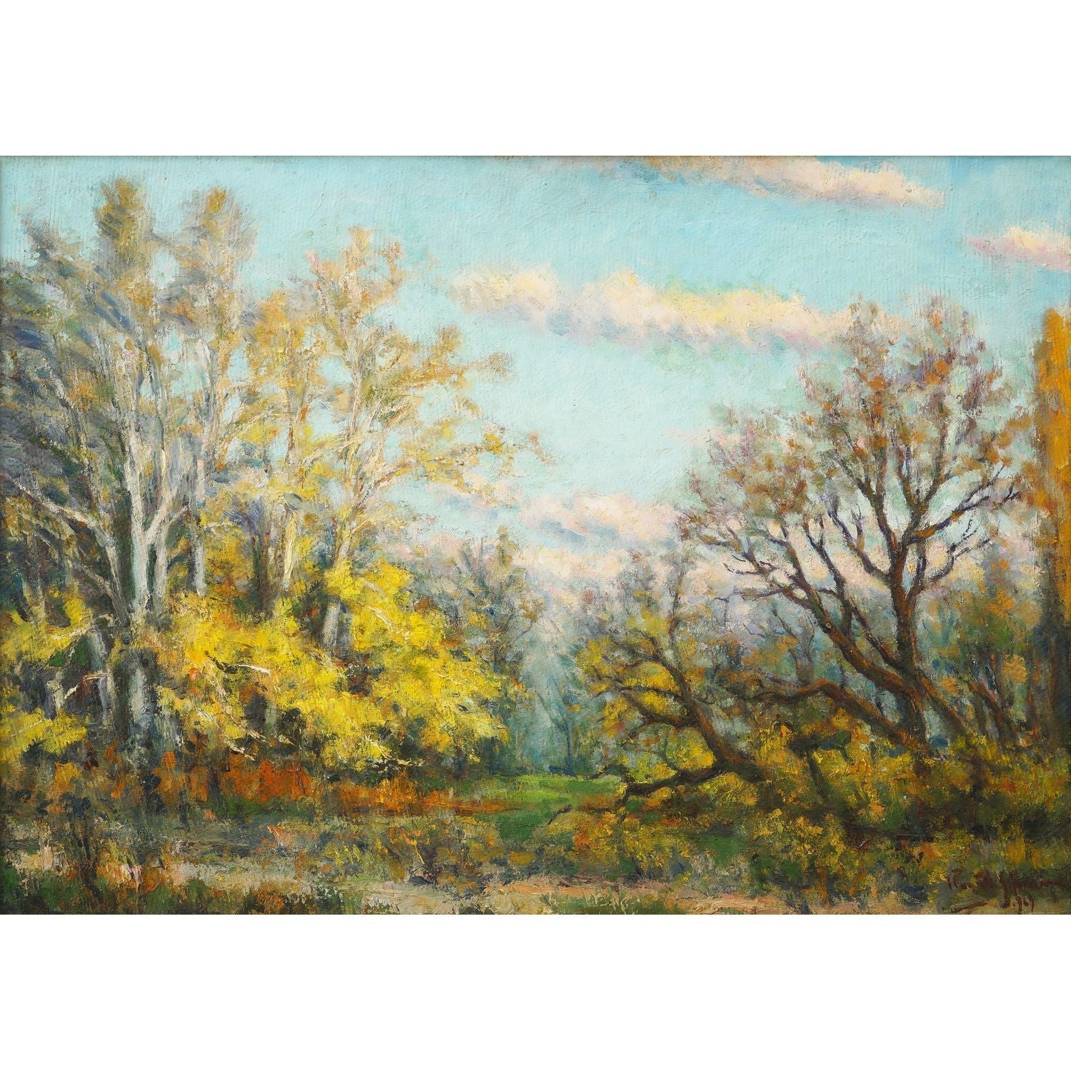 Ion Panteli Stanciu Toamna in padure - Pictura