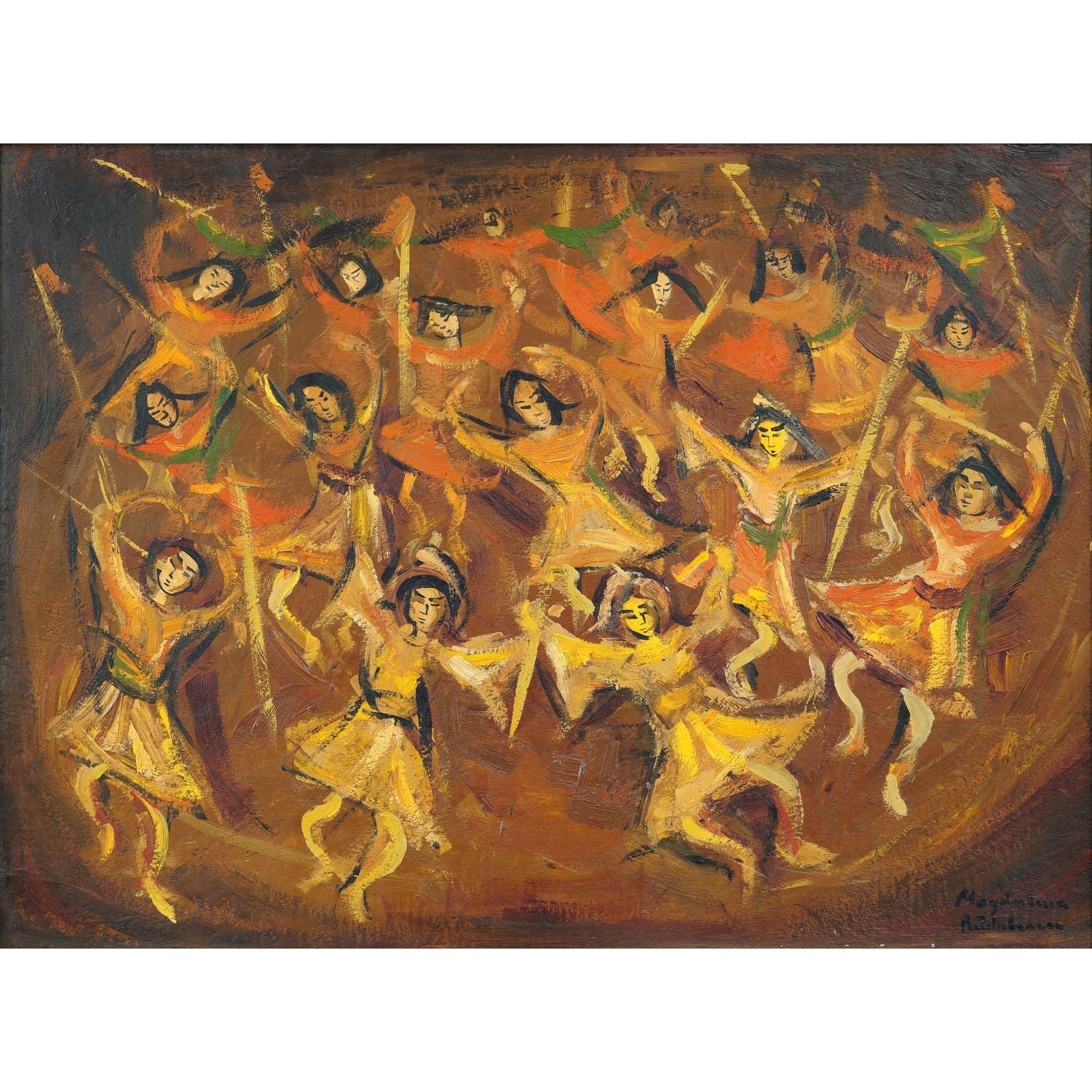 Magdalena Radulescu Dansul calusarilor - Pictura