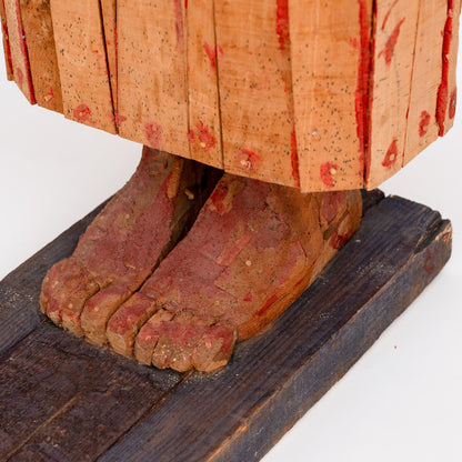 Mircea Roman – Persoana in spatele gratiilor sculptura in lemn 1999 - Sculptura