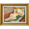 Octavian Angheluta Nud feminin pe divan - Pictura