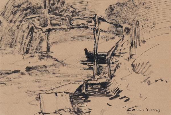 Ricard Canisius Peisaj Lacustru - Grafica