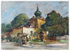 Richard Canisius Peisaj cu case - Pictura