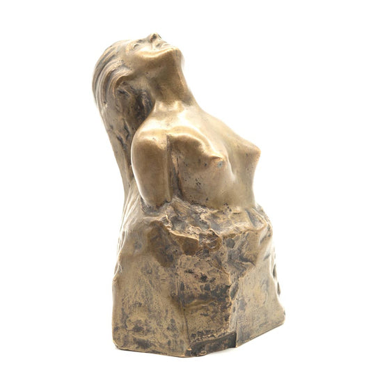 Sculptura din bronz, BUST DE FEMEIE - TreasureTrove