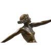 Sculptura bronz, Otto Hafenrichter (1891-1973), Dansatoare - TreasureTrove