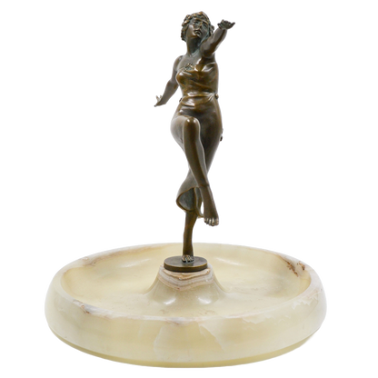 Sculptura bronz, Otto Hafenrichter (1891-1973), Dansatoare - TreasureTrove