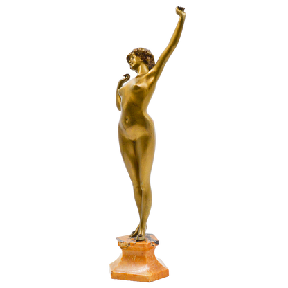 Sculptura bronz, Paul Philippe (1870-1930), "Deșteptare" - TreasureTrove