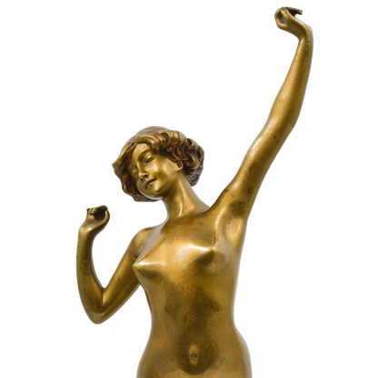 Sculptura bronz, Paul Philippe (1870-1930), "Deșteptare" - TreasureTrove