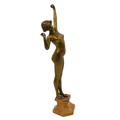Sculptura bronz, Paul Philippe (1870-1930), "Deșteptare" - TreasureTrove