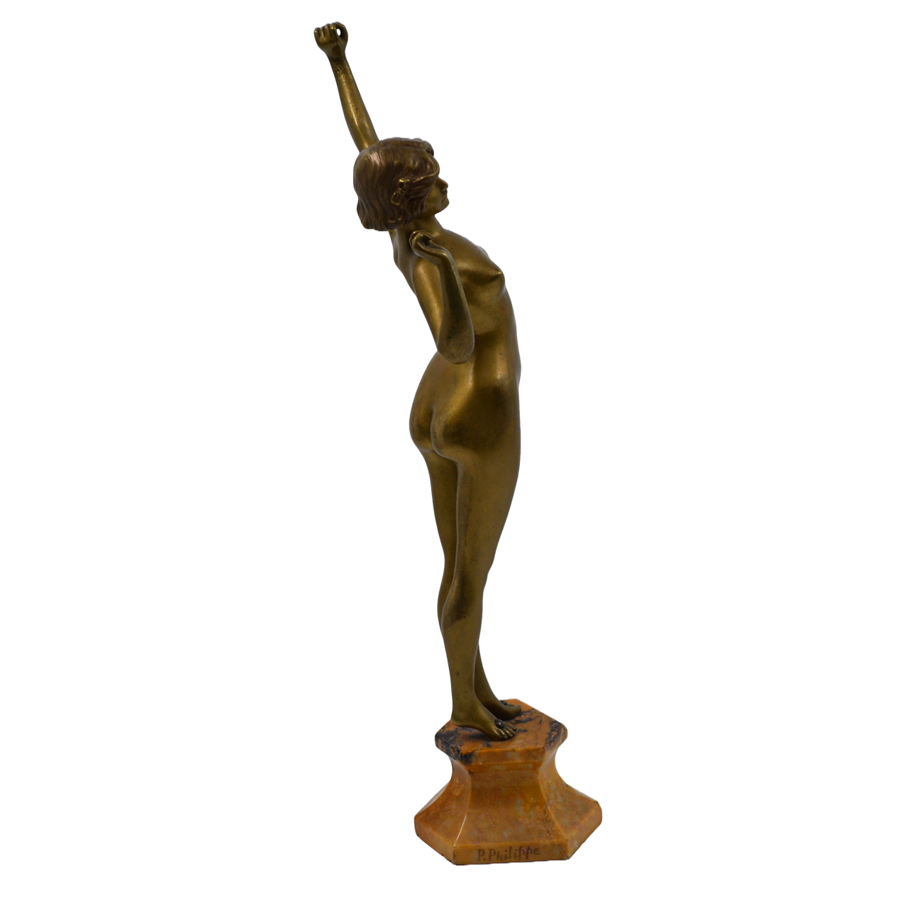Sculptura bronz, Paul Philippe (1870-1930), "Deșteptare" - TreasureTrove