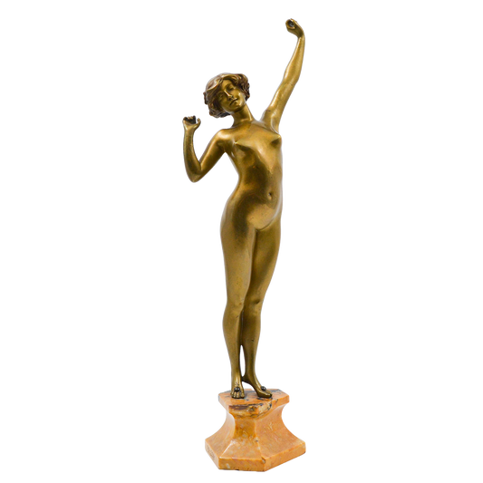 Sculptura bronz, Paul Philippe (1870-1930), "Deșteptare" - TreasureTrove