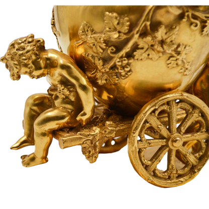 Sculptura bronz doré, Carul lui Bacchus - TreasureTrove