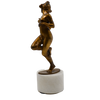Sculptura bronz dore, "Cochetărie" - TreasureTrove