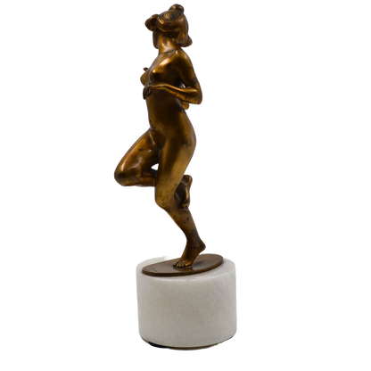 Sculptura bronz dore, "Cochetărie" - TreasureTrove