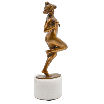 Sculptura bronz dore, "Cochetărie" - TreasureTrove