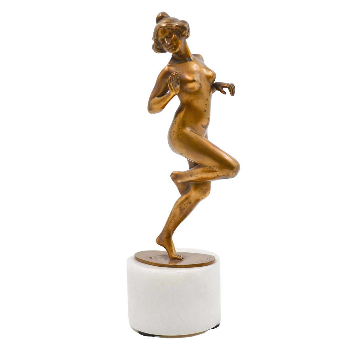 Sculptura bronz dore, "Cochetărie" - TreasureTrove