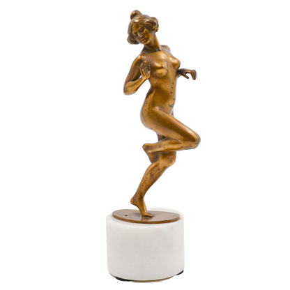 Sculptura bronz dore, "Cochetărie" - TreasureTrove