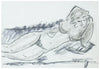 Vasile Grigore Nud culcat - Grafica